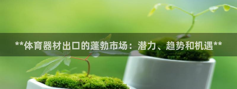 尊龙凯时提款冻卡吗：**体育器材出口的蓬勃市场：潜力、趋势和