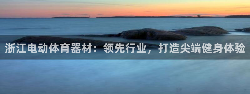 尊龙官方平台：浙江电动体育器材：领先行业，打造尖端健身体验
